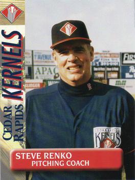 1996 Cedar Rapids Kernels #NNO Steve Renko Front