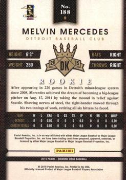 2015 Panini Diamond Kings #188 Melvin Mercedes Back