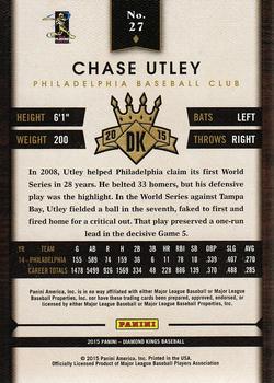 2015 Panini Diamond Kings #27 Chase Utley Back