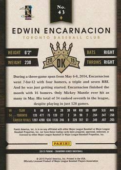 2015 Panini Diamond Kings #43 Edwin Encarnacion Back