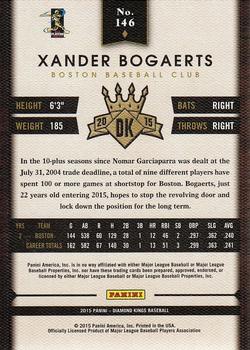 2015 Panini Diamond Kings #146 Xander Bogaerts Back