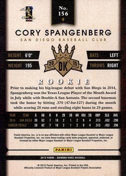2015 Panini Diamond Kings #156 Cory Spangenberg Back