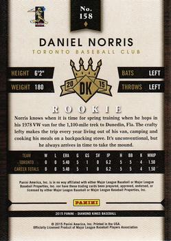 2015 Panini Diamond Kings #158 Daniel Norris Back