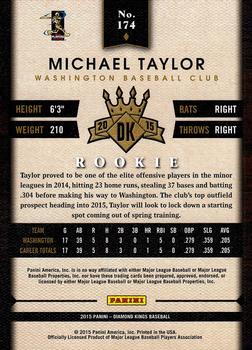 2015 Panini Diamond Kings #174 Michael Taylor Back
