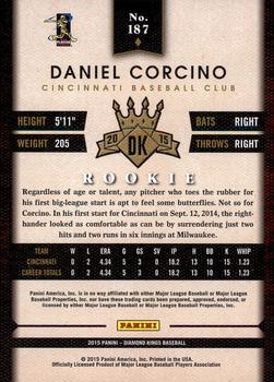 2015 Panini Diamond Kings #187 Daniel Corcino Back