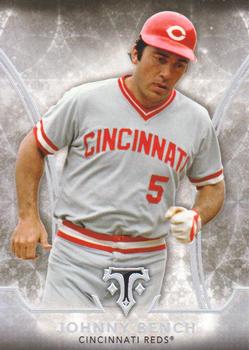 2015 Topps Triple Threads #4 Johnny Bench Front