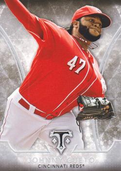 2015 Topps Triple Threads #22 Johnny Cueto Front