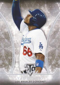 2015 Topps Triple Threads #93 Yasiel Puig Front