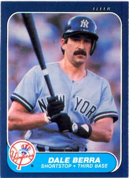 1986 Fleer #100 Dale Berra Front