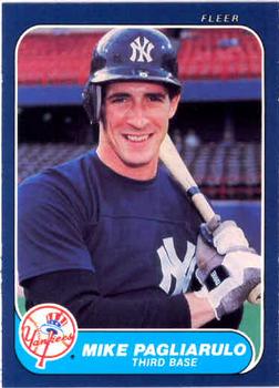 1986 Fleer #113 Mike Pagliarulo Front