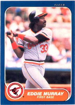 1986 Fleer #282 Eddie Murray Front