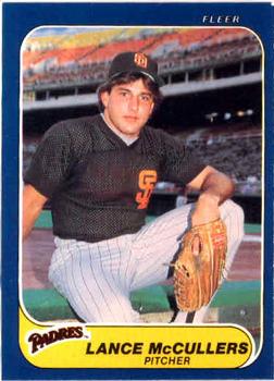 1986 Fleer #330 Lance McCullers Front