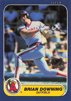 1986 Fleer #154 Brian Downing Front