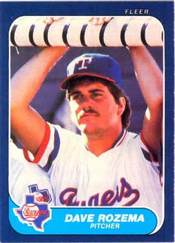 1986 Fleer #570 Dave Rozema Front