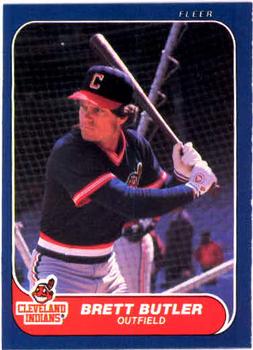 1986 Fleer #581 Brett Butler Front