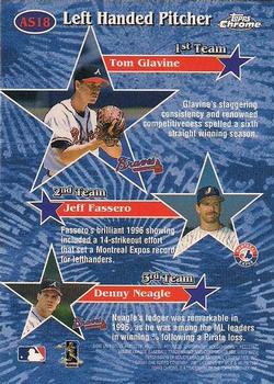 1997 Topps Chrome - All-Stars #AS18 Tom Glavine Back