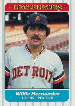 1986 Fleer League Leaders #18 Willie Hernandez Front