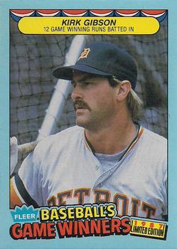 1987 Fleer Baseball's Game Winners #17 Kirk Gibson Front