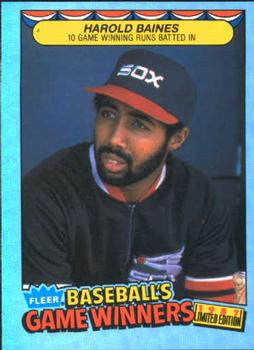 1987 Fleer Baseball's Game Winners #1 Harold Baines Front