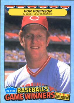 1987 Fleer Baseball's Game Winners #38 Ron Robinson Front