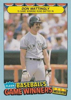 1987 Fleer Baseball's Game Winners #26 Don Mattingly Front