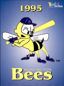 1995 Burlington Bees #NNO Checklist Front