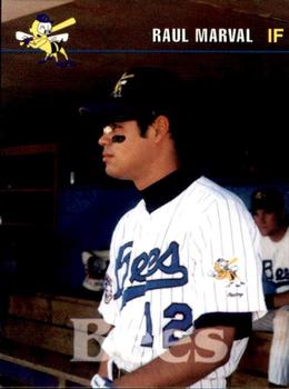 1995 Burlington Bees #10 Raul Marval Front