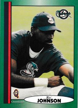 1998 Blueline Q-Cards Kissimmee Cobras #18 Ric Johnson Front