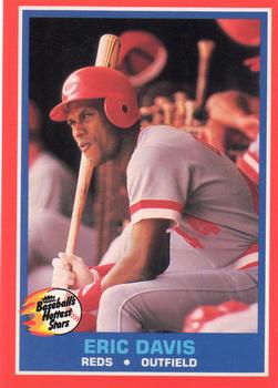 1987 Fleer Baseball's Hottest Stars #12 Eric Davis Front
