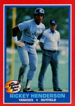 1987 Fleer Baseball's Hottest Stars #20 Rickey Henderson Front