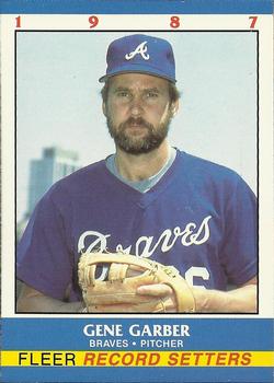 1987 Fleer Record Setters #10 Gene Garber Front