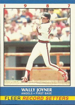 1987 Fleer Record Setters #17 Wally Joyner Front