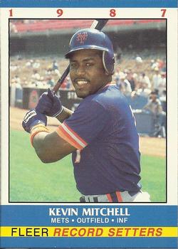 1987 Fleer Record Setters #21 Kevin Mitchell Front