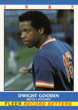 1987 Fleer Record Setters #12 Dwight Gooden Front