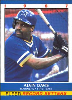 1987 Fleer Record Setters #5 Alvin Davis Front