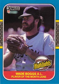 1987 Donruss Highlights #14 Wade Boggs Front