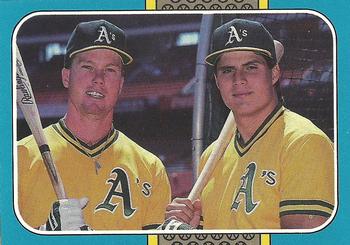 1987 Donruss Highlights #40 Mark McGwire / Jose Canseco Front