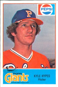 1978 Cramer Phoenix Giants #22 Kyle Hypes Front