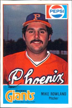 1978 Cramer Phoenix Giants #17 Mike Rowland Front