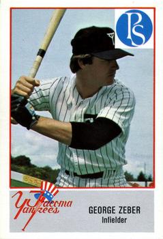 1978 Cramer Tacoma Yankees #64 George Zeber Front