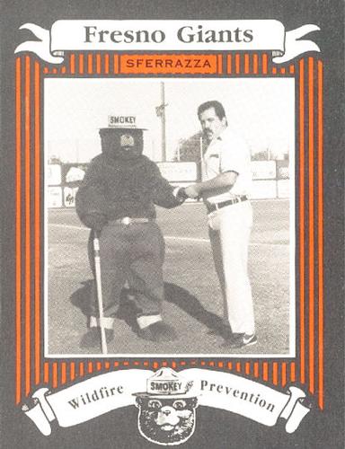 1986 Fresno Giants Smokey #3 Vince Sferrazza Front