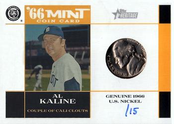 2015 Topps Heritage - '66 Mint Coin Cards Nickel #66M-AK Al Kaline Front
