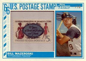 2015 Topps Heritage - 1966 U.S. Postage Stamp Relics #66US-BM Bill Mazeroski Front