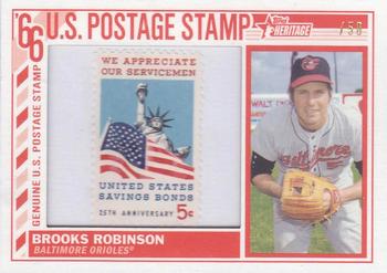 2015 Topps Heritage - 1966 U.S. Postage Stamp Relics #66US-BR Brooks Robinson Front