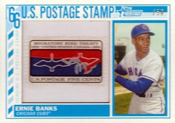 2015 Topps Heritage - 1966 U.S. Postage Stamp Relics #66US-EB Ernie Banks Front
