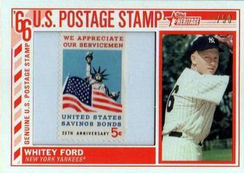 2015 Topps Heritage - 1966 U.S. Postage Stamp Relics #66US-WF Whitey Ford Front