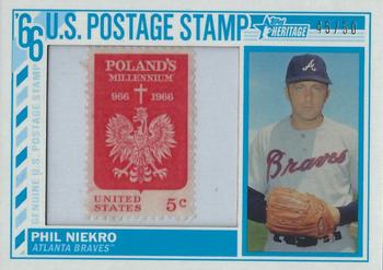 2015 Topps Heritage - 1966 U.S. Postage Stamp Relics #66US-PN Phil Niekro Front