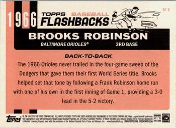 2015 Topps Heritage - Baseball Flashbacks #BF-8 Brooks Robinson Back
