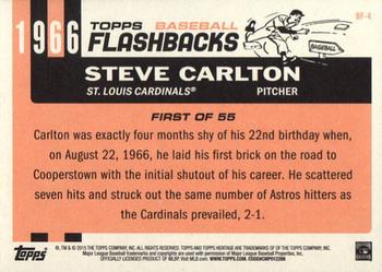 2015 Topps Heritage - Baseball Flashbacks #BF-4 Steve Carlton Back