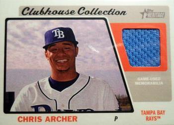 2015 Topps Heritage - Clubhouse Collection Relics #CCR-CA Chris Archer Front